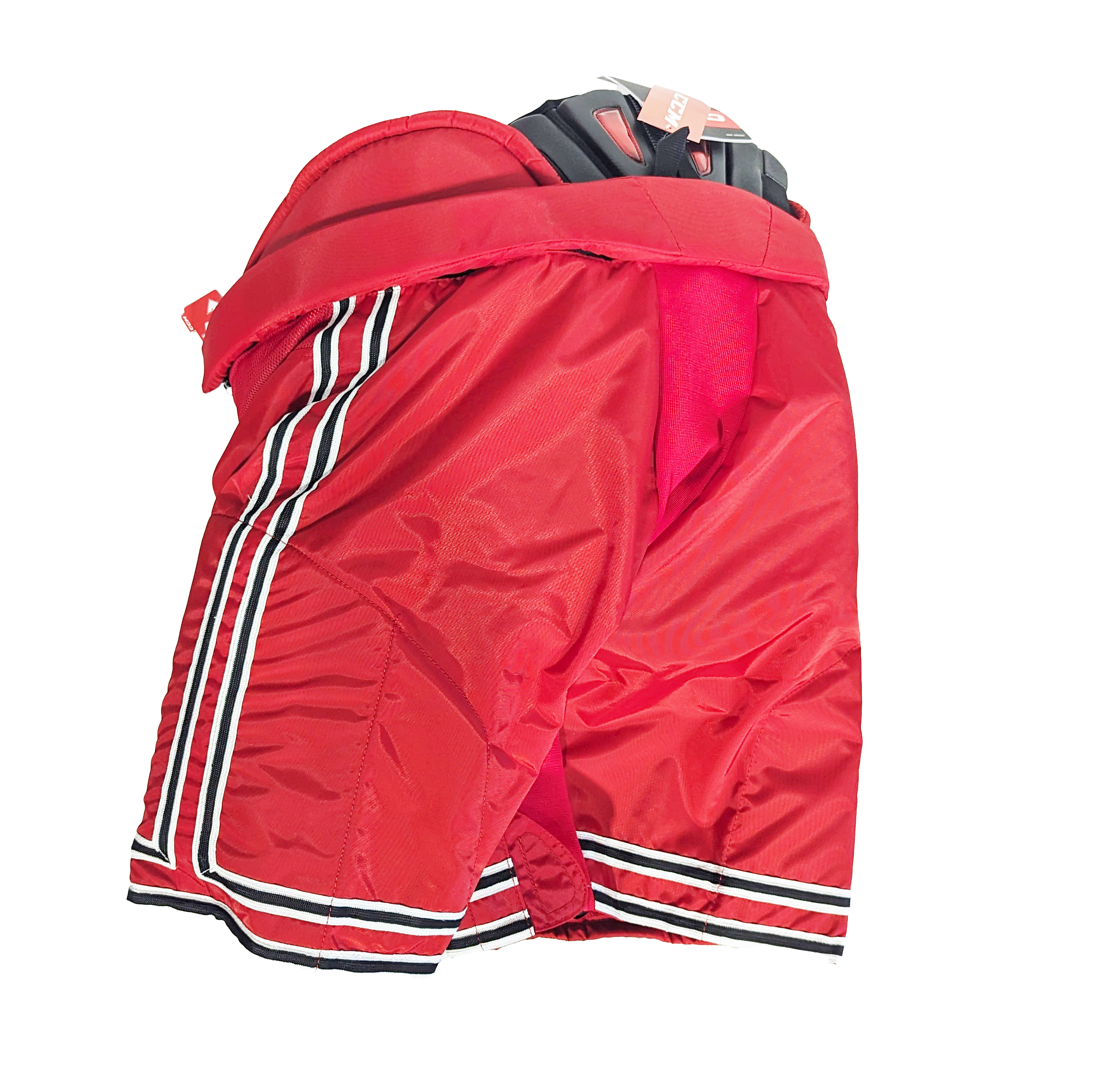 CCM HP45 - Pantalon de hockey NCAA Pro Stock (rouge/blanc/noir)